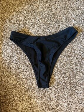 Women's Black Bikini Bottom - Classic Hipster Swim Bottom